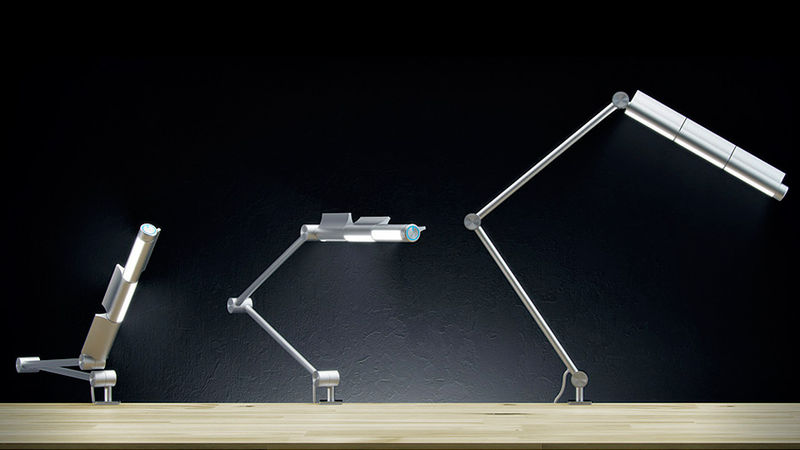 Illustration for article titled Three-Way Adjustable Lamp Puts Light Everywhere You Need It